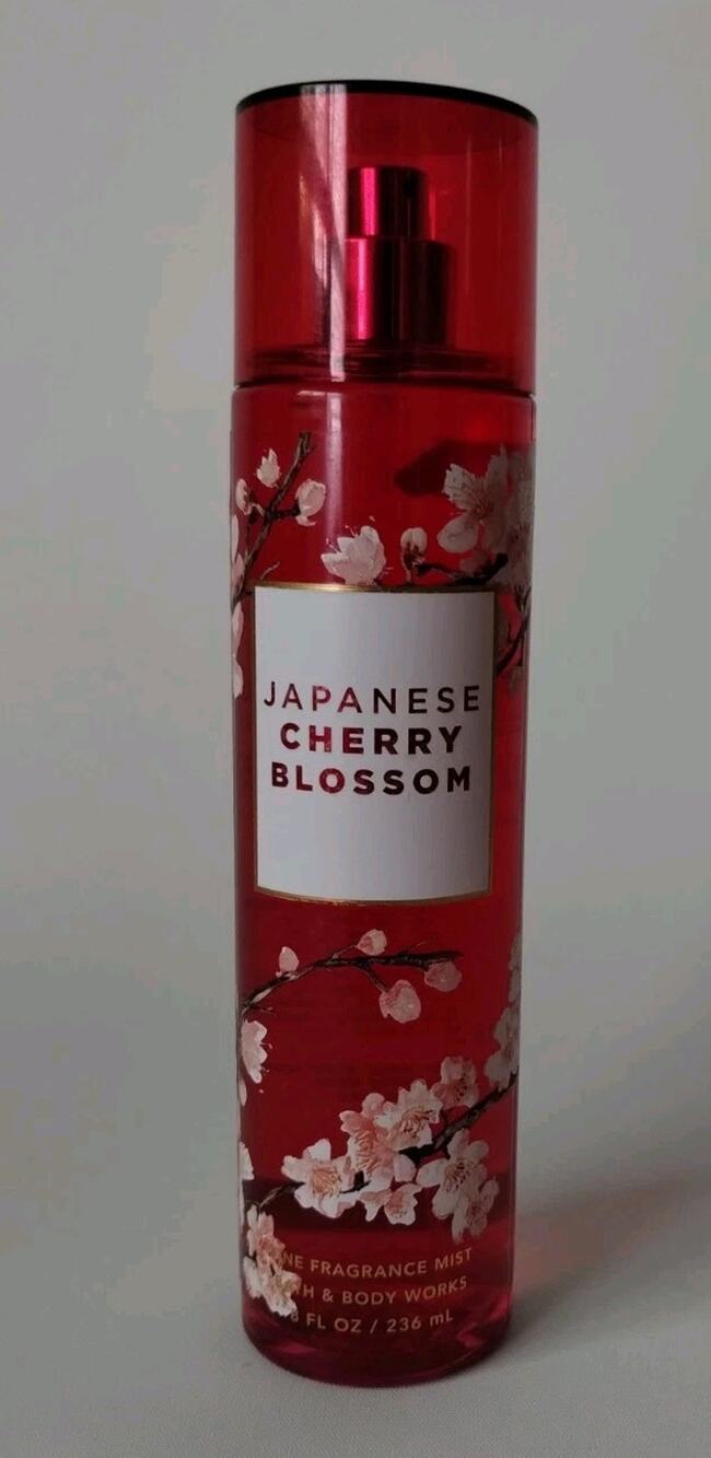 BATH & BODY WORKS Fragrance Mist Body Spray 8 FL oz - Japanese Cherry Blossom